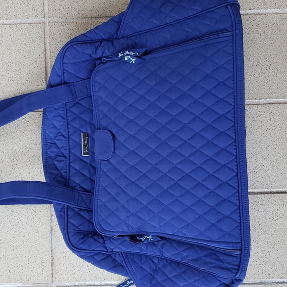 Vera Bradley Handbags - Vera Bradley Ultimate Baby Blue Quilted Diaper Bag